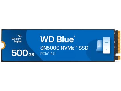 WD BLUE SSD NVMe 500GB PCIe SN5000, Gen4, (R:5000, W:4000MB/s)
