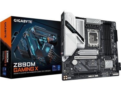 GIGABYTE MB Sc LGA1851 Z890M GAMING X, Intel Z890, 4xDDR5, 2xDP, 1xHDMI, WiFi, mATX