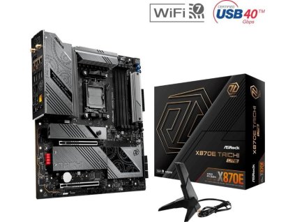 ASRock MB Sc AM5 X870E TAICHI LITE, AMD X870, 4xDDR5, 1xHDMI, 2xUSB4, WI-FI