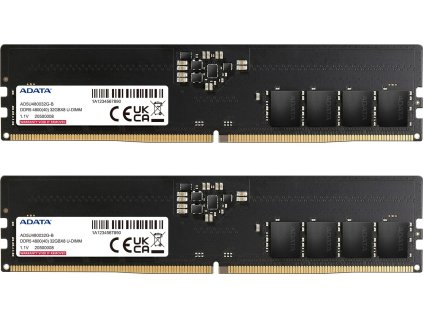 ADATA DIMM DDR5 32GB (Kit of 2) 4800MHz CL40 Dual Tray