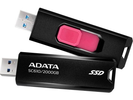 ADATA Externí SSD 2TB SC610, USB-A 3.2, černá