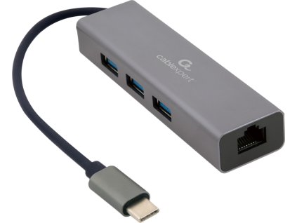 Gembird USB-C GBit adapter + 3x USB 3.1