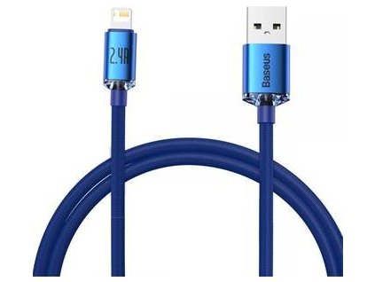 Baseus CAJY000003 Crystal Shine Series Datový Kabel USB - Lightning 20W 1,2m Blue