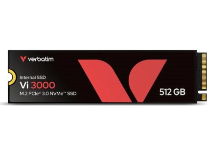 VERBATIM SSD Vi3000 Internal PCIe NVMe M.2 SSD 512GB , W 2500/ R 3300 MB/s