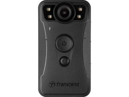 TRANSCEND osobní kamera DrivePro Body 30, 2K QHD 1440P, infra LED, 64GB paměť, Wi-Fi, Bluetooth, USB 2.0, IP67, černá