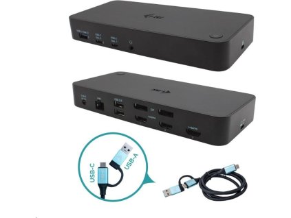 iTec USB 3.0 / USB-C / Thunderbolt, 3x 4K dokovacia stanica + Power Delivery 100W