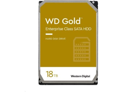 WD GOLD WD181KRYZ 18TB SATA/ 6Gb/s 512MB cache 7200 otáčok za minútu, CMR, Enterprise