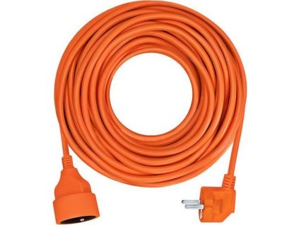 Solight prodlužovací přívod - spojka, 1 zásuvka, 7m, 3 x 1mm2, oranžová