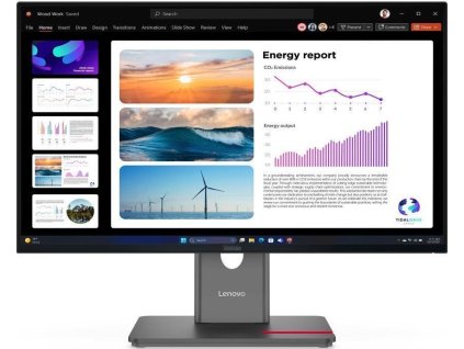 LENOVO LCD P24Q-40 - 23.8",IPS,16:9,2560x1440,120Hz,300cd/m2,1500:1,4ms(GtG),HDMI,DP,DPout,DC,USB Hub,Pivot