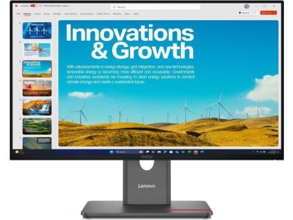 LENOVO LCD P24QD-40 - 23.8",IPS,16:9,2560x1440,120Hz,300cd/m2,1500:1,4ms(GtG),DP,HDMI,DPout,DC,USB Hub,USB-C,RJ45,Pivot