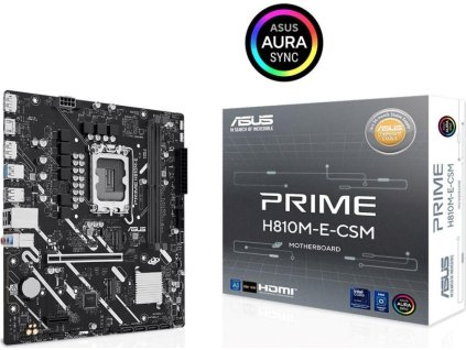ASUS MB Sc LGA1851 PRIME H810M-E-CSM, Intel H810, 2xDDR5, 2xDP, 1xHDMI, mATX