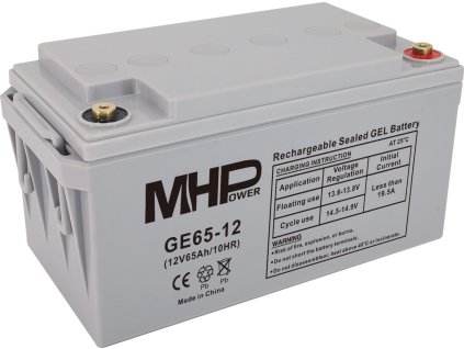 MHPower GE65-12 Gelový akumulátor 12V/65Ah