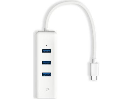 TP-Link UE330C USB-C/Ethernet síťový adaptérm USB hub (1xUSB3.0 -> 1xGbE, 3xUSB3.0)