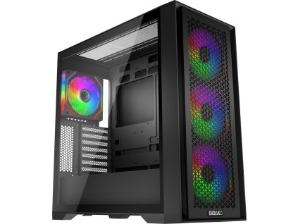 EVOLVEO Rhino, eATX/ATX/4x ARGB/bočnice sklo/mesh
