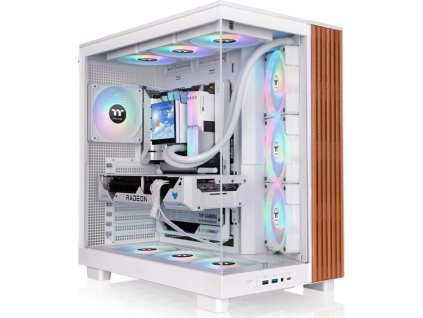 THERMALTAKE Case View 380 XL WS ARGB, Průhledná bočnice, bílá