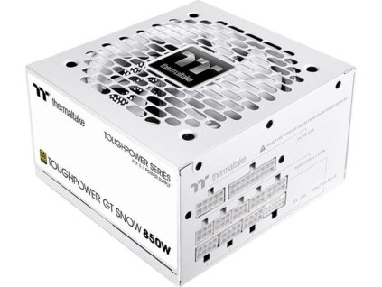 THERMALTAKE zdroj 850W Toughpower GT, 120mm, Plně modulární, 80+ Gold, bílá