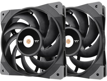 THERMALTAKE Ventilátor Toughfan 12 2-Pack, 2x120mm, černá
