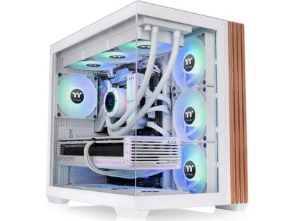 THERMALTAKE Case View 380 WS ARGB, Průhledná bočnice, bílá