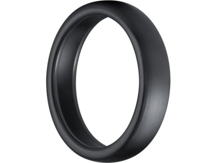 CARNEO PAY RING BRUSHED platební prsten černý V.10