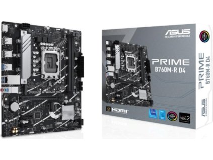 ASUS MB Sc LGA1700 PRIME B760M-R D4, Intel B760, 2xDDR4, 1xHDMI, mATX