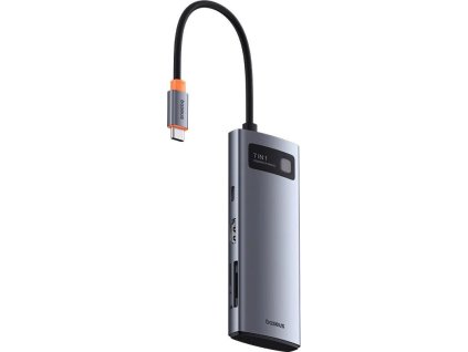 Baseus Metal Gleam Series 7v1 USB-C HUB Dokovací Stanice Space Grey