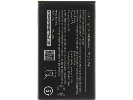BL-L5H Baterie pro Nokia 1450mAh Li-Ion (OEM)