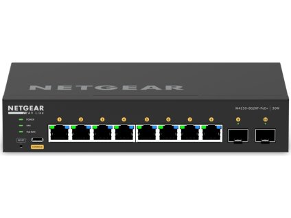 NETGEAR 10PT M4250-8G2XF-POE+ MANAGED SWCH