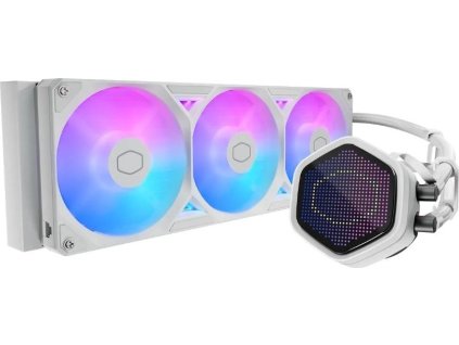 Cooler Master vodní chladič MasterLiquid Atmos II Pixel LED, 3x120mm, LGA1851, AM5, bílá