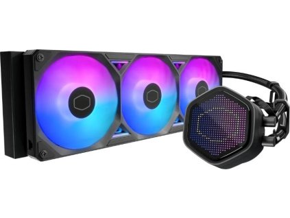 Cooler Master vodní chladič MasterLiquid Atmos II Pixel LED, 3x120mm, LGA1851, AM5, černá