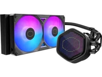 Cooler Master vodní chladič MasterLiquid Atmos II Pixel LED, 2x120mm, LGA1851, AM5, černá