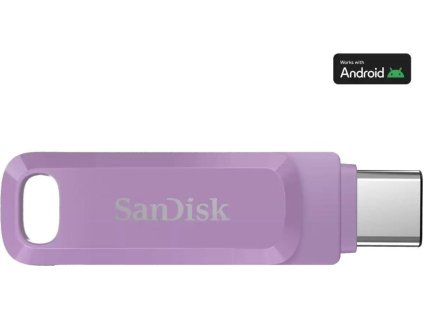 SanDisk Flash Disk 512GB Ultra Dual Drive Go, USB-C 3.2, fialová