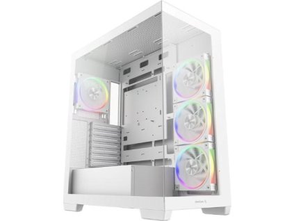 DEEPCOOL Case CG580 4F V2 WH, ATX, Průhledná bočnice, 4x120mm ARGB, bílá