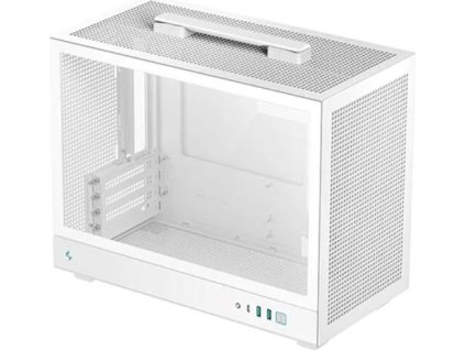 DEEPCOOL Case CH160 PLUS WH, mATX, Průhledná bočnice, bílá