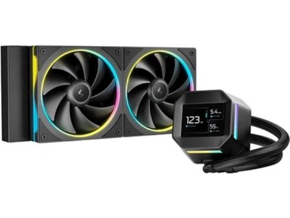 DEEPCOOL Vodní chladič LM240, ARGB, 2x 120mm, AM5, LGA1851, černá