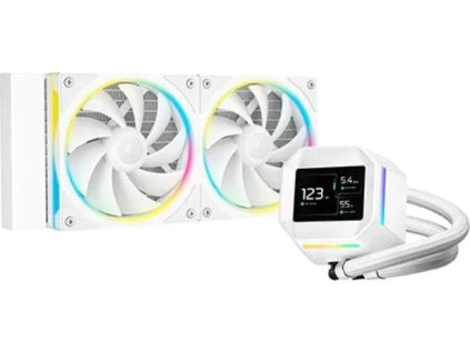 DEEPCOOL Vodní chladič LM240 WH, ARGB, 2x 120mm, AM5, LGA1851, bílá