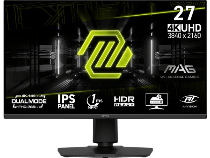 MSI LCD MAG 275UPD E14, 27", 3840x2160, 288Hz, 4,0 ms, VESA 100x100, Black