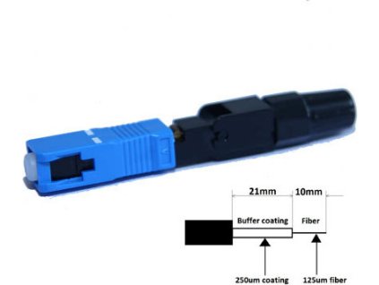 Optický Konektor SC rychloinstalační 1ks (SM i MM)
