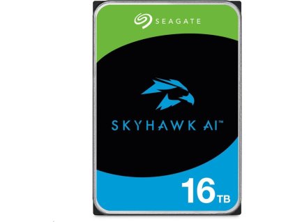 SEAGATE HDD 16TB SKYHAWK AI, 3.5", SATA 6Gb/s, 7200 RPM, Cache 512MB
