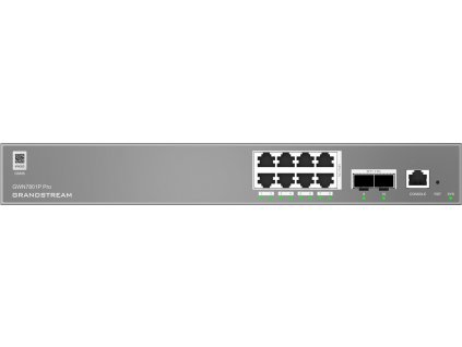 Grandstream GWN7801P Pro L2++, Managed switch, 8x 1Gb RJ45, PoE+, SFP, DHCP, CLI, VLAN
