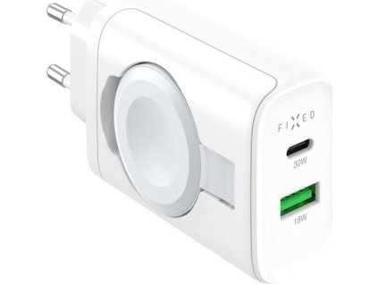 Síťová nabíječka FIXED Power Socket, 33W, bílá