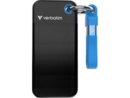 VERBATIM Externí SSD Pocket SSD 2TB, USB-C 3.1, černá/modrá