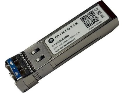 MikroTik SFP+ (miniGBIC) modul S+31DLC10D, SM, 10km, 10G