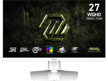 MSI MAG/274QRFW E20/27"/IPS/QHD/200Hz/0,5ms/Bílá/3R