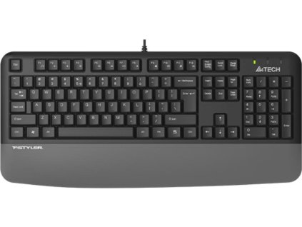A4tech FK20, multimediální kancelářská klávesnice, CZ/US, USB, šedá