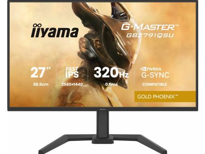 iiyama G-Master/GB2791QSU-B1/27"/IPS/QHD/320Hz/0,6ms/Černá/3R