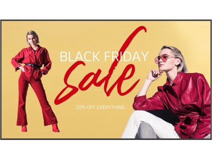 LG 110" signage 110UM5K-B UHD, 16/7, 500nit, 25% Haze, webOS 6.0