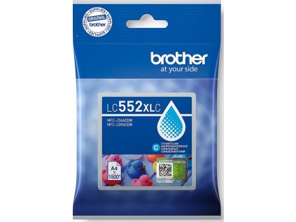 kazeta BROTHER LC-552XL Cyan MFC-J3660DW/J3960DW (1500 str.)