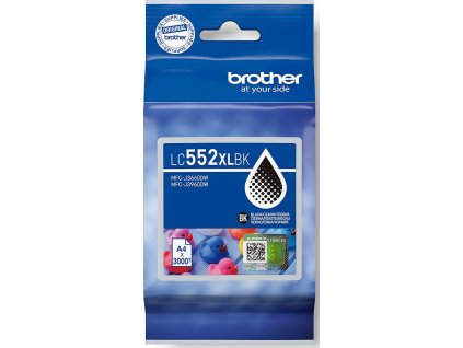 kazeta BROTHER LC-552XL Black MFC-J3660DW/J3960DW (3000 str.)