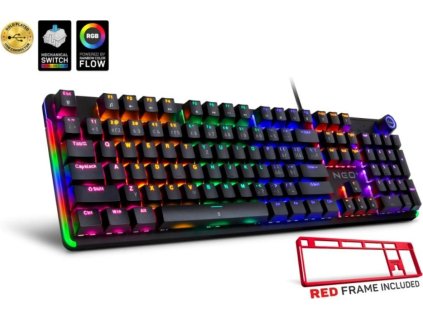CONNECT IT Herní klávesnice NEO2 + Black, mechanická, USB, ARGB, CZ+SK, černá