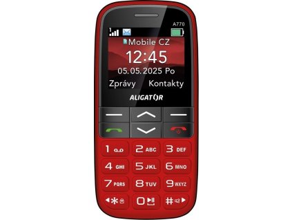 ALIGATOR A770 Senior červený + stol.nab.